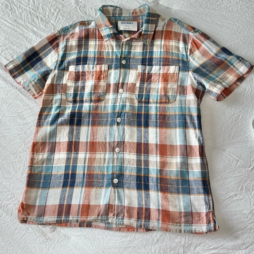 Old Navy Kid Plaid Shirt -‎ Multicolor